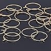 UNICRAFTALE 100 Stück 20 mm hypoallergene Edelstahl-Creolen-Ohrringe, goldene Weinglas-Charm-Ringe, 0,7 mm, Pin-Ohrring-Perlen-Creolen für Frauen, baumelnde Kreolen-Ohrringe #4