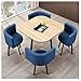 Produktbild Büro Verhandlungstisch Besuchertisch Freizeit Kleiner Runder Tisch Platz Tisch Multi-Color 1 Tisch 4 Stühle Baumwolle Leinen Stuhl Couchtisch Hotel Tea Shop Bäckerei Moderne Minimalistischer Empfang T