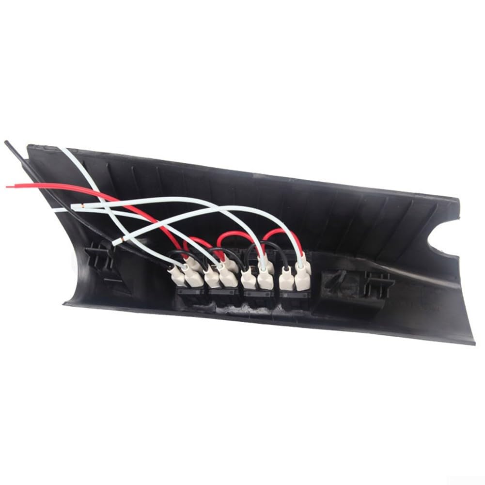 Conjunto de cápsula de interruptor para Jeep para Wrangler JK 07 a 10 Zona del pilar A izquierdo con agujeros precortados para 4 interruptores estilo basculante