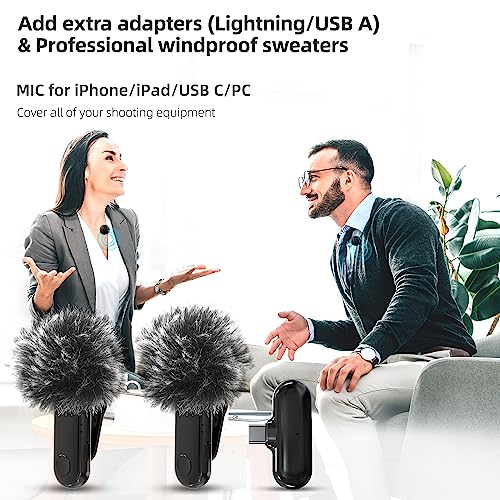 Lavalier microphone téléphone portable Android et clé USB C pour de l'enregistrement