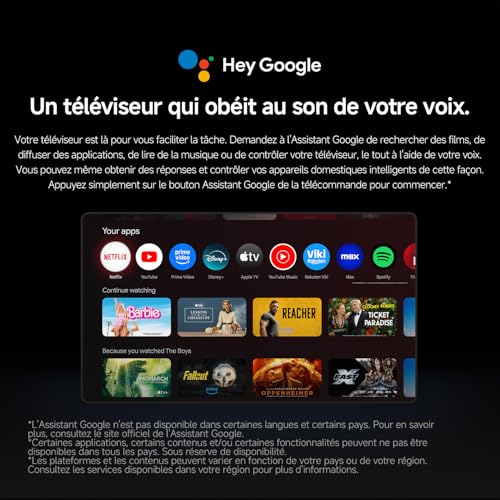XIAOMI TV A Pro 55, 140 cm (55 Pouces), 4K UHD QLED, Smart TV, Google TV, Contrôle Vocal, HDR10+, Mode Game Boost 120Hz, MEMC, 2Go+8Go, Compatible avec Airplay & Google Cast