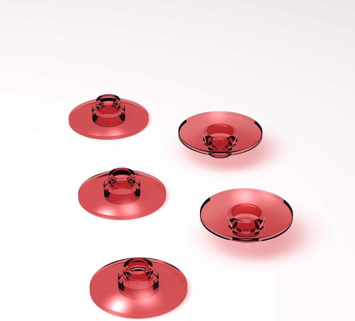 Classic Building Transparent Color Dish Lamp Cap Bulk，Dish 2x2 Inverted (Radar) 500 Piece, Compatible with Lego Parts and Pieces: Dish 2x2 Transparent Color (Color:Transparent Color)