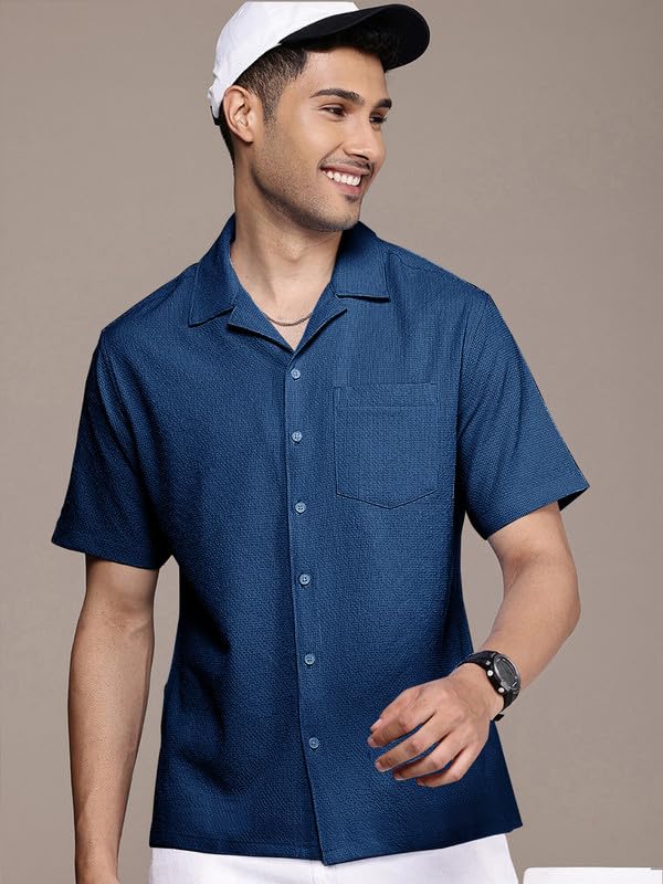Image of Tee Projekt Fashion Textured Shirts for Men||Regular Fit Casual Shirt for Men||Fancy Shirt