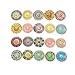 25mm Round Flatback Glass Dome Cabochons Gems for Jewelry Making Handcrafts and Vase Filler 20 Counts by ZXSWEET ( Pop Pattern)