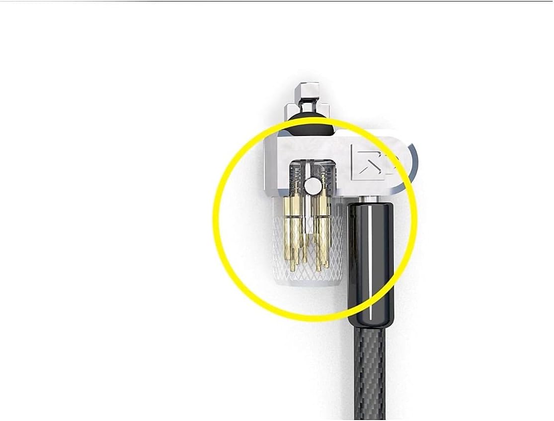 Kensington MicroSaver 2.0 Keyed Twin Cable Lock for Laptops & Other Devices (K65048WW)