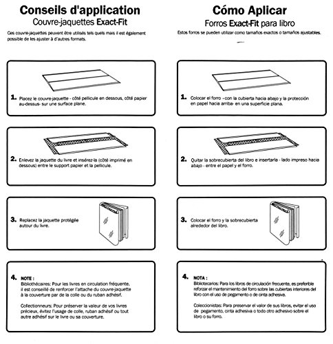 Ten (10) 10"H X 21"L Brodart Fold-On Archival Book Jacket Protective Sheets Dust Cover (10X21) #TOP5