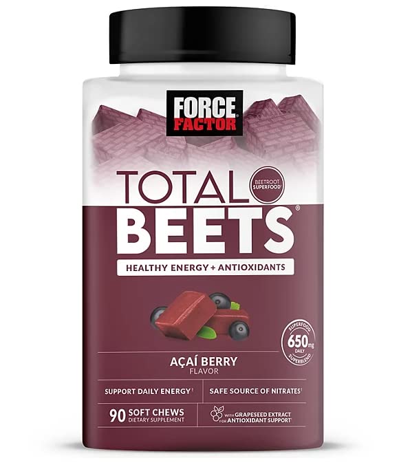 Force Factor Total Beets, Beet Root Superfood Soft Chews, Acai Berry (90 ct.)