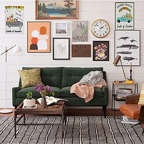 Tisoso Loads Of Sunshine Sunflower Truck Retro Vintage Metal Tin Signs Farmhouse Kitchen Wall Decorative Garden Country Home Decor 8X12Inch #TOP3