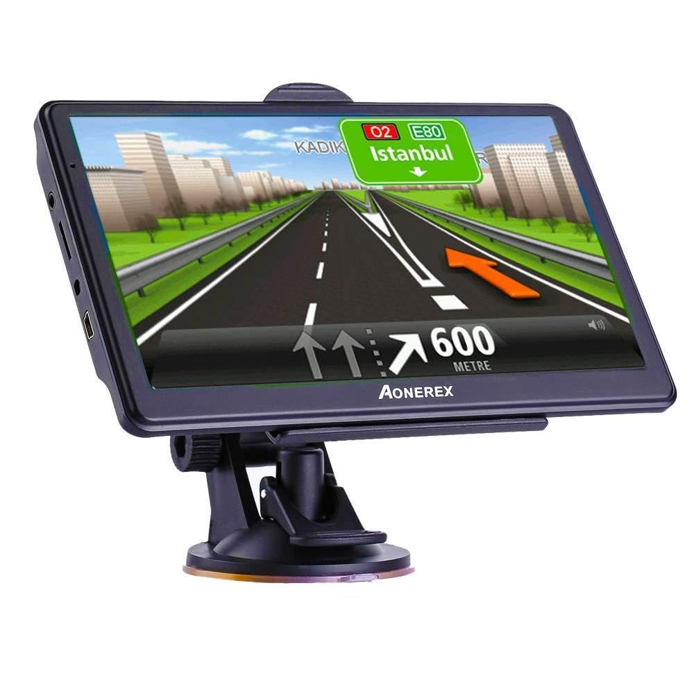 GPS Navigation for car (7 inch/8GB) Aonerex Vehicle GPS Navigation System with Built-in Lifetime Maps,FM Car Navigation and Spoken Turn-by-Turn Directions