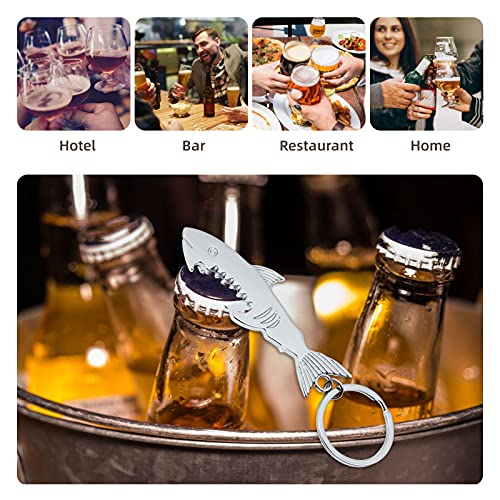 Shark Style Metal Bottle Opener Keychain Accessories,Gift Ideas For Dad Him Boyfriend Husband Grandpa Uncle, Cool Gadgets Christmas Stocking Stuffers, Birthday Anniversary (1Pcs) #TOP5