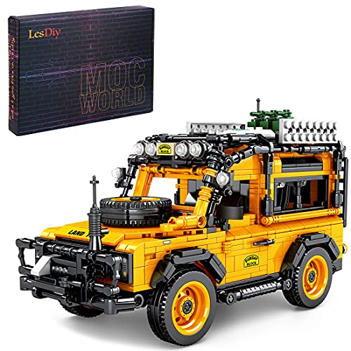 MBKE Technic Off Road modelo de coche 1053 piezas 4x4 todoterreno kit de construcción para Land Rover Defender, juegos de bloques de construcción compatibles con Lego Technic Cover
