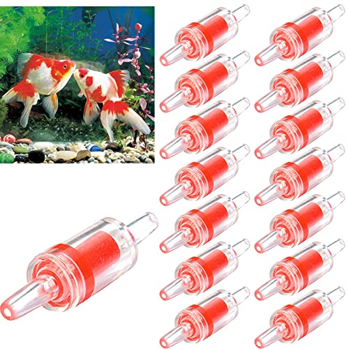Greluma 15 STK Aquarium Luftpumpen Rückschlagventile Einweg-Rückschlagventil aus Kunststoff