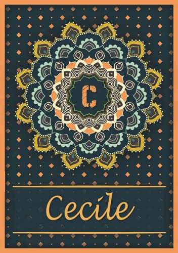 Cecile: Carnet de notes A5 | Prénom personnalisé Cecile | Monogramme C | Cadeau d'anniversaire pou Cecile: Carnet de notes A5 | Prénom personnalisé Cecile | Monogramme C | Cadeau d'anniversaire pou