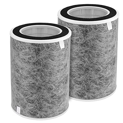 Image of HP201 Air Purifier MAX Filter Compatible with Shark HP200 Series, HP201, HP202, HP302 & HC502 Air Purifier MAX, Part #HE2FKBAS, HE2FKBASMB, HE2FKPET, HE2FKPRO(2-Pack)
