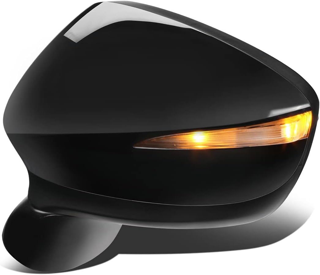 Auto Dynasty MA1320216 Factory Style Driver Left Side Mirror - Manual Folding | Power Adjust | Turn Signal | Blind Spot Detection - Compatible with Mazda CX-3 16-19, Paint to Match