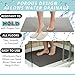Enkosi Loofah Non-Slip Shower Mat - Shower Floors, Bathtub, Bathrooms, Wet Areas - Cushioned Bath Mat with Drain Holes - Quick Dry PVC, Secure Safety Pad Without Suction Cups (32x24 Grey)