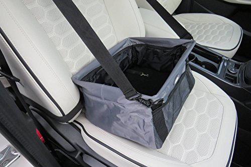PAWISE Dog Car Booster Seat for Front Seat 35 x 28 x 20 cm Grey / Black
