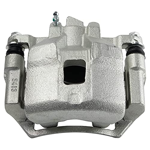 Image of TRQ Front Brake Caliper Set Brackets Hardware Zinc Coated Compatible with 1998-2002 Chevrolet Prizm 1998-2002 Toyota Corolla