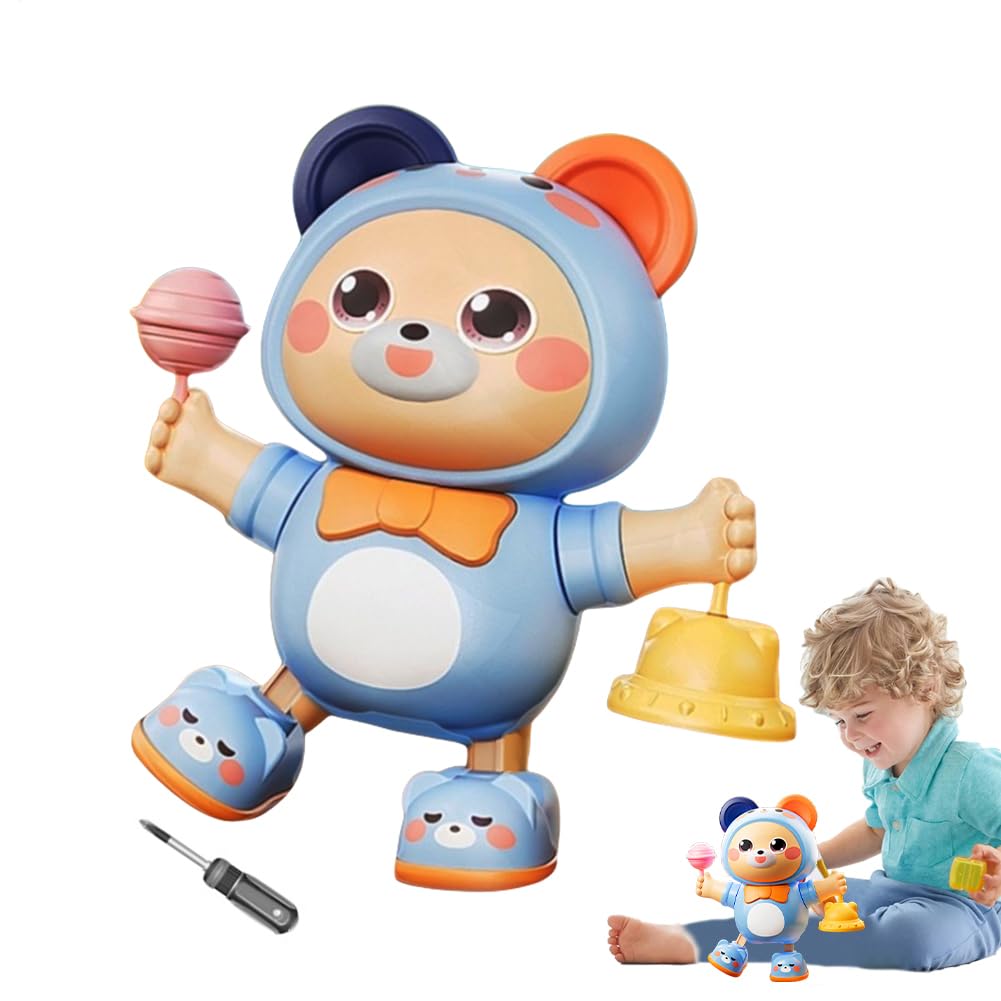 Dancing Toy for Baby,Electric Teddy Bear with Music,Educational Sensory Toy | for Boys and Girls Toddlers at Home for Sleeping Easter Birthday and