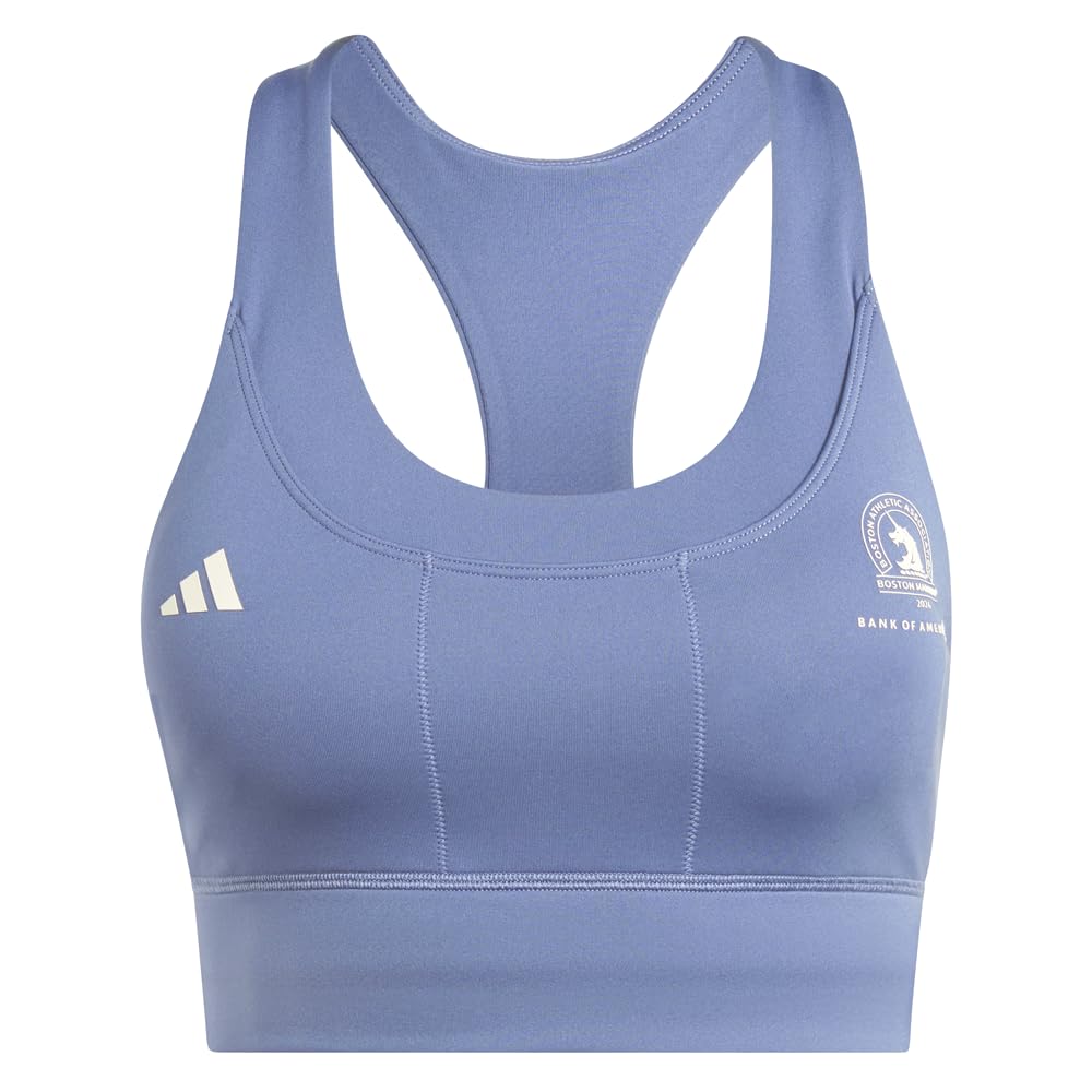 adidas Biustonosz sportowy Kobiety Boston Marathon 2024 Running Medium Support Pocket Bra