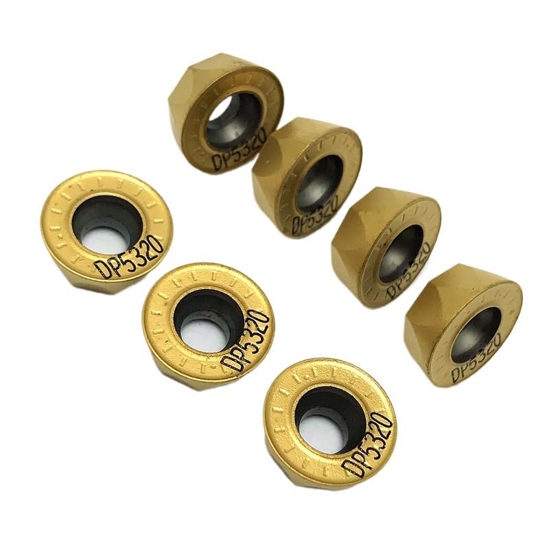 10 piezas Herramienta de torneado con inserto de carburo RPMT1204 M C DP5320 miniatura 1