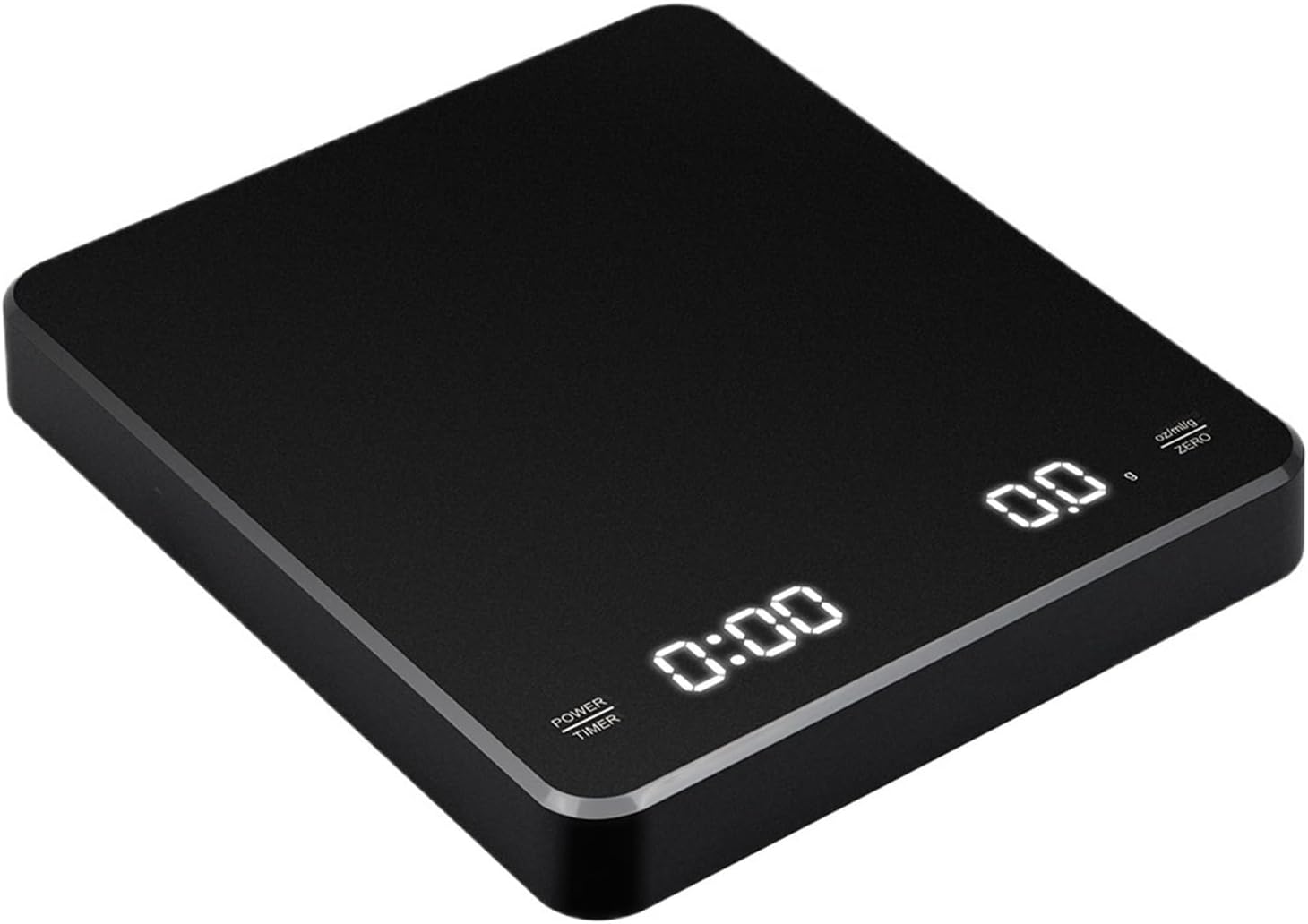 0.1g/3kg Digital Coffee Scale with Timer LED Screen Espresso Weighing High Precision Measures in Oz/ml/g Kitchen