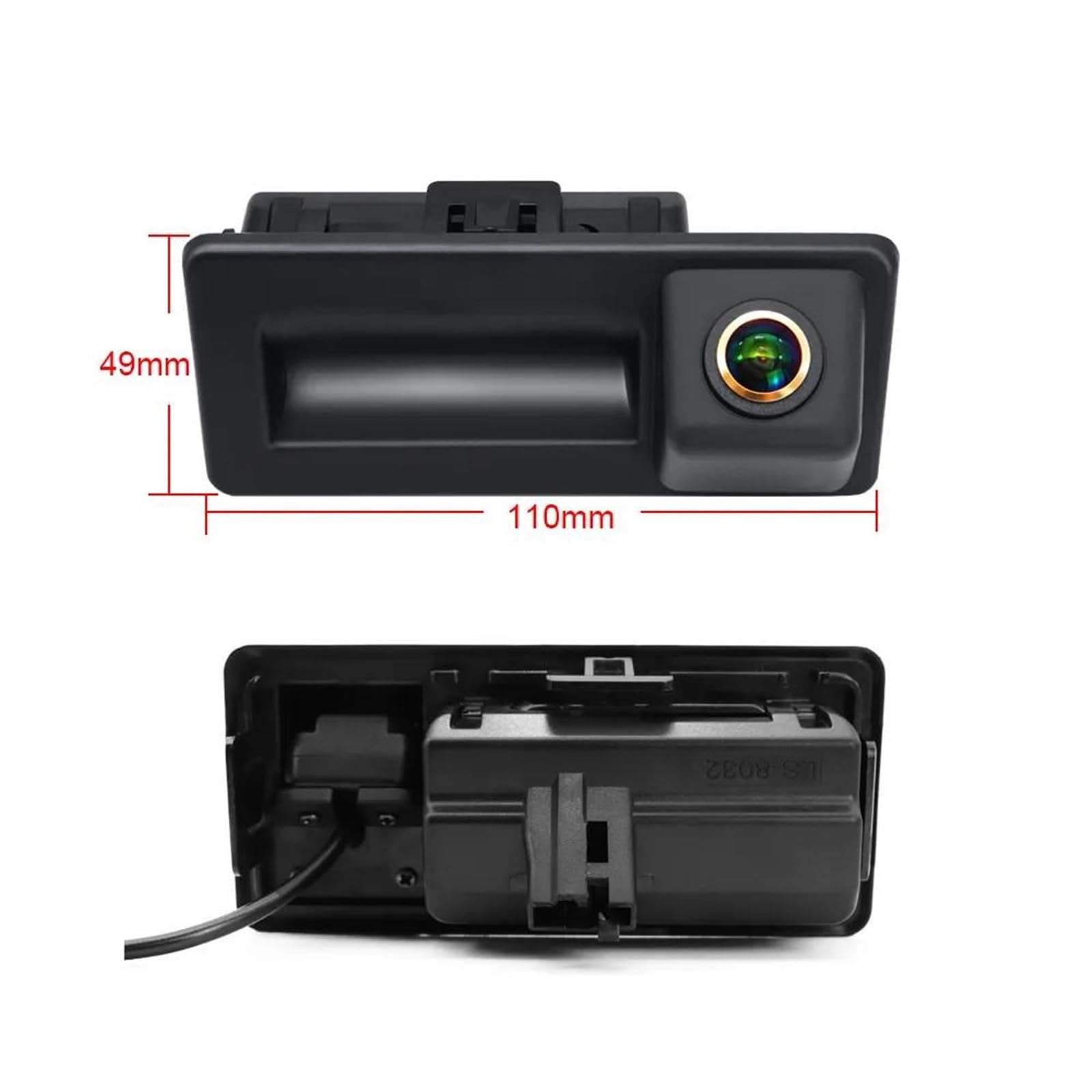 Cámara Trasera Coche para Skoda para Octavia para Cámara para Mk3 Montaje Coche Manija Puerta Trasera Marcha Atrás Iluminación Ultrabaja(CVBS AHD 1080P)