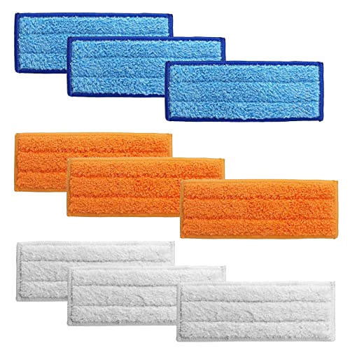 iRobot Braava jet ブラーバジェット 240 245 250床拭きロボット用 交換用クリーニングパッド 洗濯可能 9個入り を掃く再利用可能なウェットパッド 交換用パッド