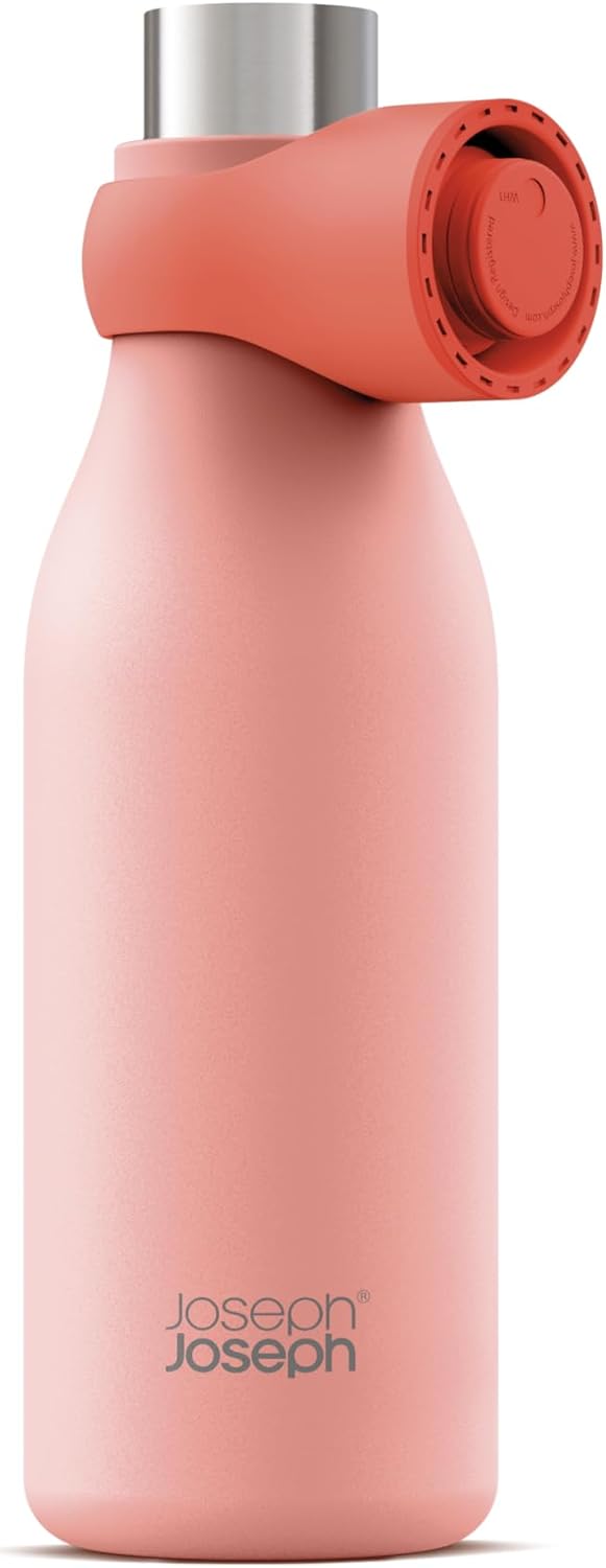 Joseph Joseph Loop™ Vacuum Insulated Water Bottle 500 ml (17 fl. oz) - Coral
