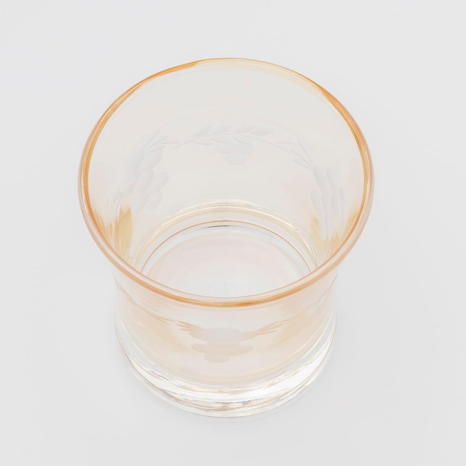 Otsuka Glass 09126-15-1AMB-1P Sake Glass, Japanese Sake Cup, Approx. 4.2 fl oz (120 ml), Flower Cut, Amber, Brown, Made in Japan