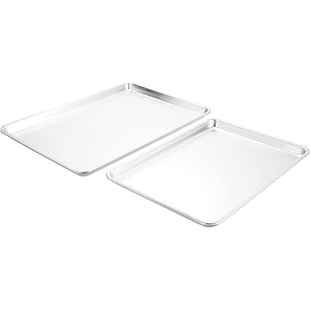 Nordic Ware Natural Aluminum Commercial Baker's Half Sheet and Big Sheet