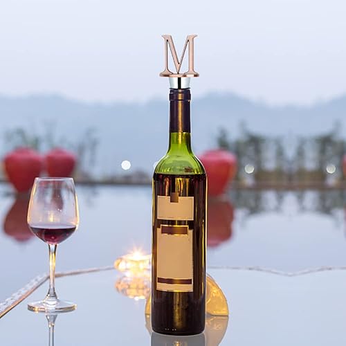 Miniatura 3 de Tapones para botellas de vino, tapón de botella de champán, tapón de botella, tapón de botella decorativo, tapón de letra inicial reutilizable,