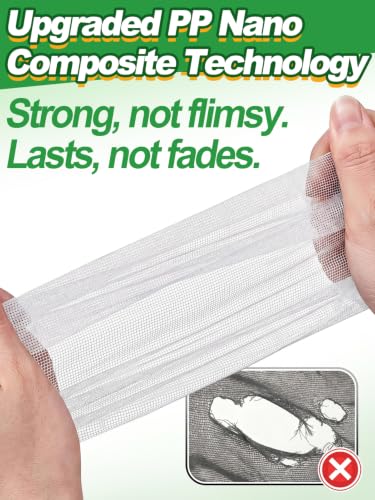 Image of 10x12ft Strong PP Nanocomposite Mosquito Net Garden Netting, White