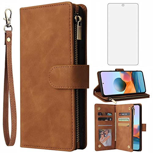 Housse cuir Redmi Note 10 Pro Asuwish avec porte-cartes pour voyager léger