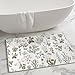 Artoid Mode Wild Floral Antique Herbs Door Mat, Spring Fall Bath Rug Home Decor Low-Profile Non-Slip Washable Area Rug for Entryway Bedroom Bathroom Laundry Room Indoor 2x3 Feet