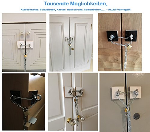 Lot De 2 Verrous De Réfrigérateur à Sécurité Enfant – Sans Perçage Adhésif 3M