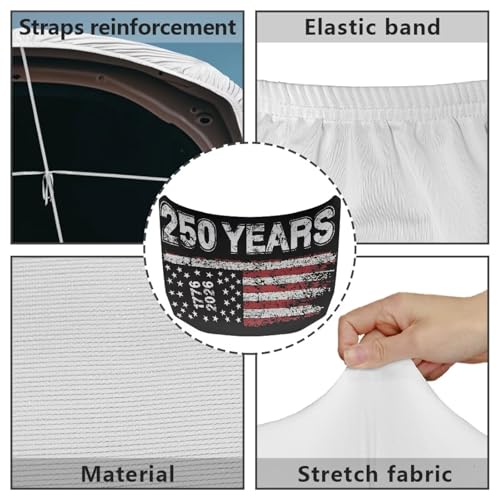 Image of US 250 Car Hood Cover Banner Car Bonnet Protection Cover Elastic Fabrics Polyester，Can be Washed Auto Decoration
