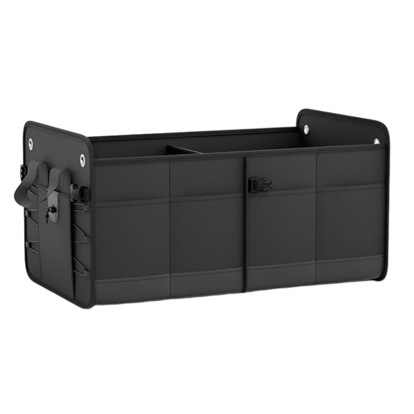 Generisch Contenitore pieghevole per bagagliaio, organizer pieghevole con coperchio, 60 l