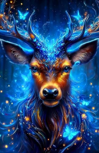 Diamond painting 50x75cm Gardiens de la forêt, cadeau DIY idéal