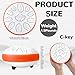 TUOKING Rain Drum for Outside Steel Tongue Drum 6 Inch 11 Notes C Key Handpan Drum for Adults and Beginners Sound Healing Musical Instrument for Meditation, Yoga, Music Lovers(White)