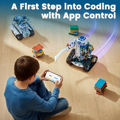 STEM RC Robot Building Kit - 3 in 1 APP & Remote Control Robotics for Kids Ages 8-12, DIY Educational Toy Programming & Science Project Kit, Birthday Gifts for Boys Girls - Image 6