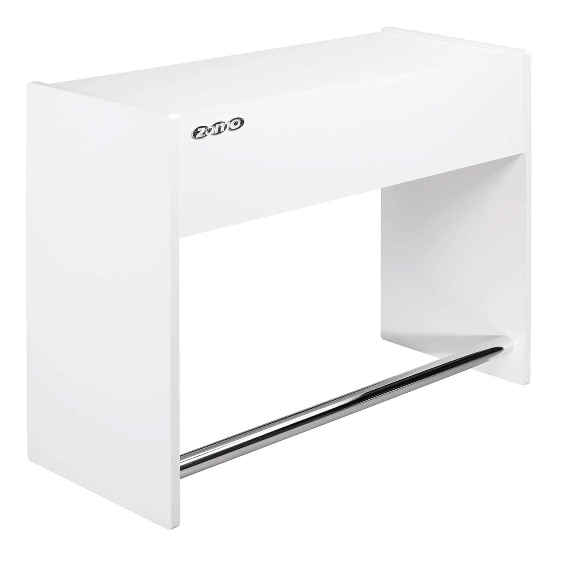 Zomo Deck Stand Ibiza 120 - DJ Tisch 123 x 50,6 x 96 cm - Weiß - MDF Holz - 39,2 kg - für 2 Decks und einen Mixer bis 12 Zoll