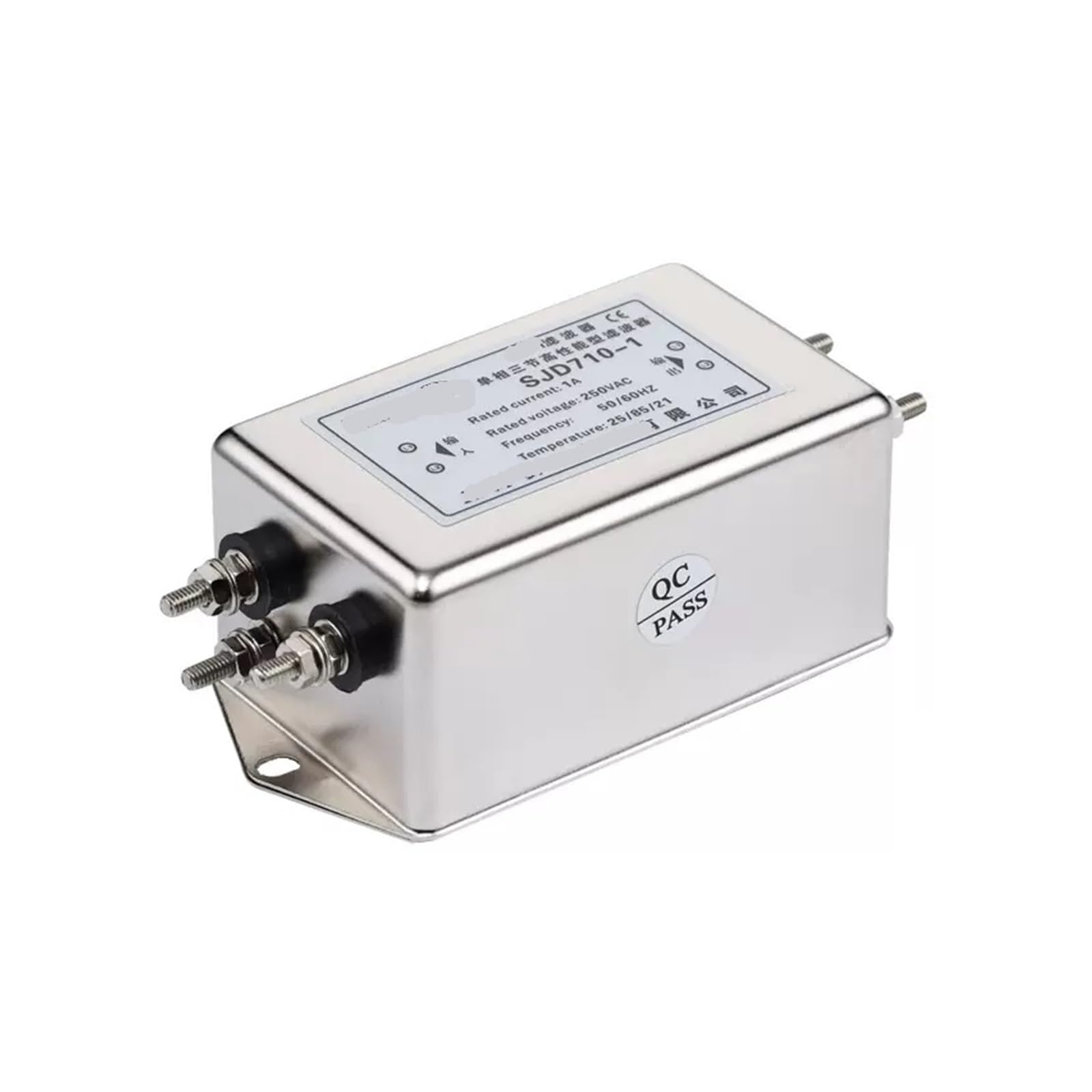 Filtro monofásico 220V CA SJD710-1A de 30A antiinterferencias con perno