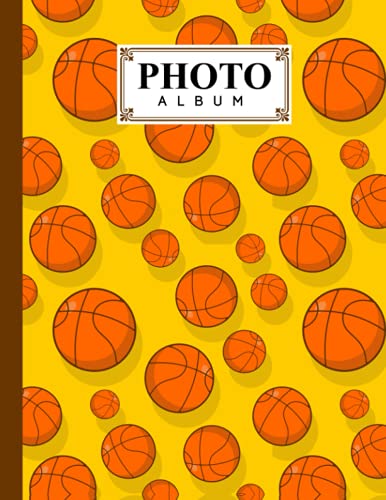 Photo Album: Basketball Album, Large Photo Albums with Writing Space Memo, Extra Large Capacity Picture Album, Family, Baby, Wedding, Travel Photo Book, 120 Pages, Size 8.5" x 11" by Patricia Fenlon