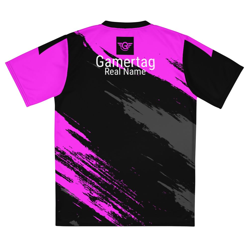 Esports Jersey | Made in USA | Design #2 Black and Pink