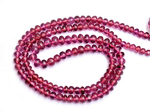 Perles de Rhodolite Naturelle AAA+ de Haute Qualité pour Création de Bijoux de Luxe
