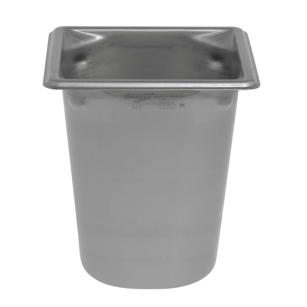 Vollrath 90682 Super Pan 3 S/S 1/6 Size x 8 D Food Pan