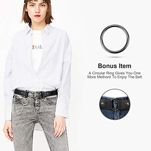 Whippy Buckle Free Comfortable Elastic Belt For Women Or Men, Buckle-Less No Bulge No Hassle Invisible Belts, Black, Small Size 22-36 Inches #TOP2