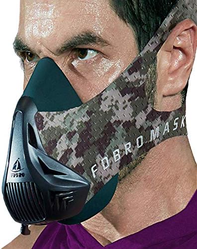 AOCKS Workout Oxygen Mask for Running and Breathing Mask, Cardio Mask, Official Training Mask Used by Pros (Bonus Carry Case)