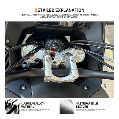 Motorcycle handbar riser moto LONCIN VOGE DS625X accessories risers